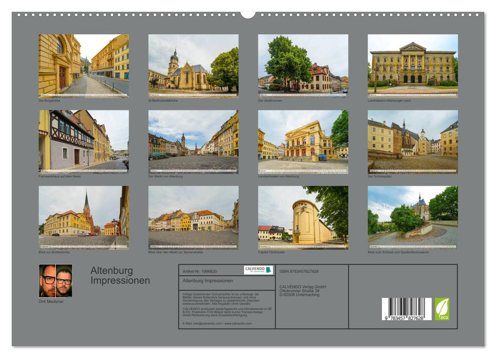 Altenburg Impressionen (CALVENDO Premium Wandkalender 2026)