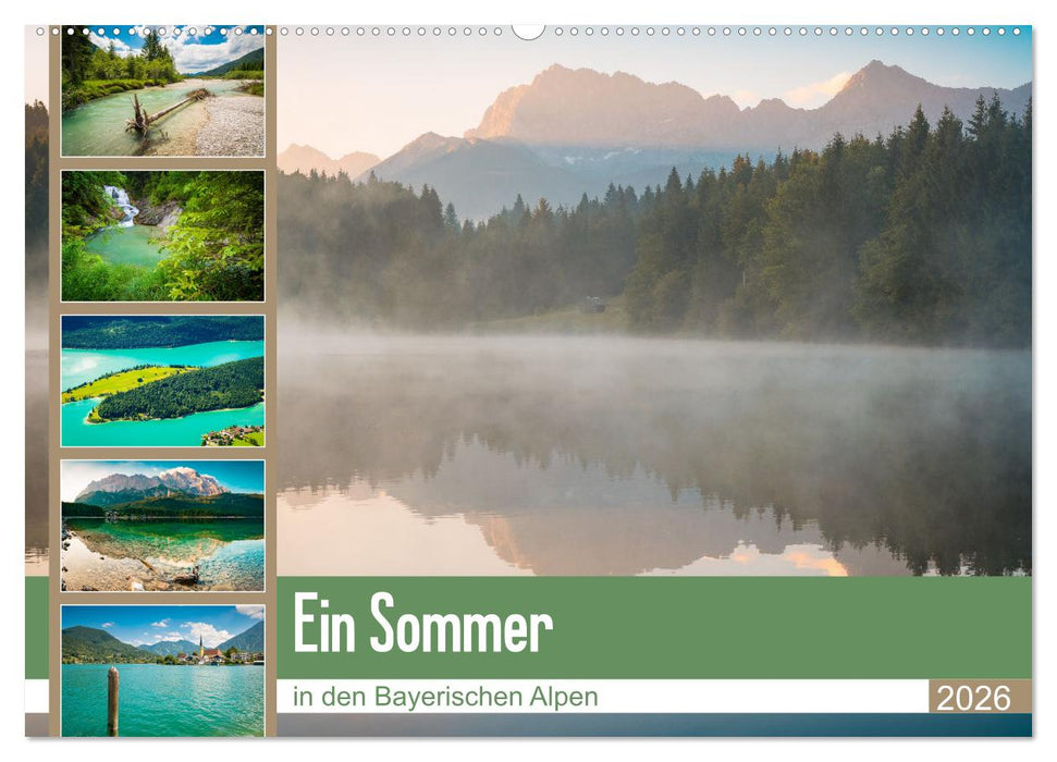 Ein Sommer in den Bayerischen Alpen (CALVENDO Wandkalender 2026)
