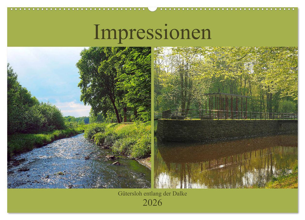 Impressionen - Gütersloh entlang der Dalke (CALVENDO Wandkalender 2026)