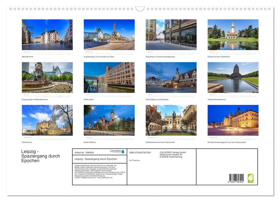 Leipzig - Spaziergang durch Epochen (CALVENDO Wandkalender 2026)