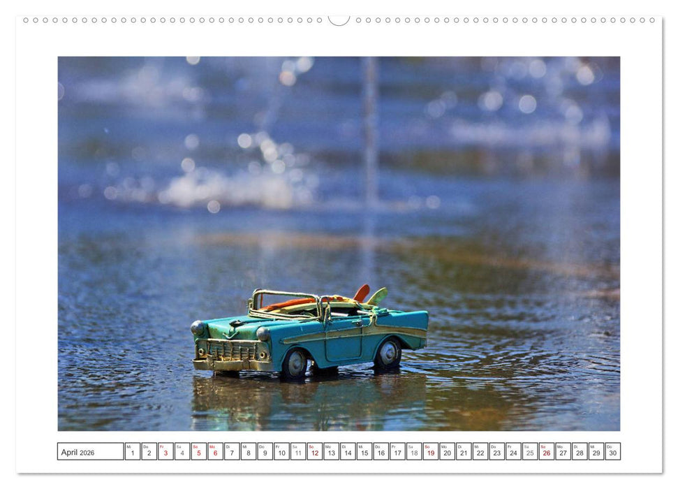 Modellautos auf Reisen (CALVENDO Wandkalender 2026)
