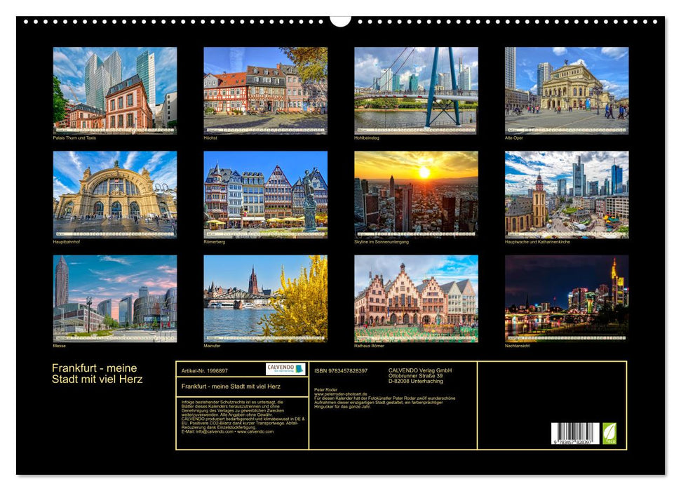 Frankfurt - meine Stadt mit viel Herz (CALVENDO Wandkalender 2026)