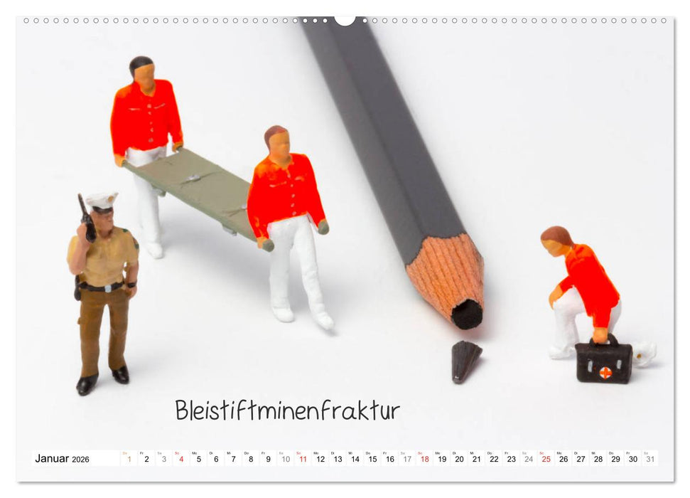 Uhraufzieher ... und andere Mini-Welten (CALVENDO Wandkalender 2026)