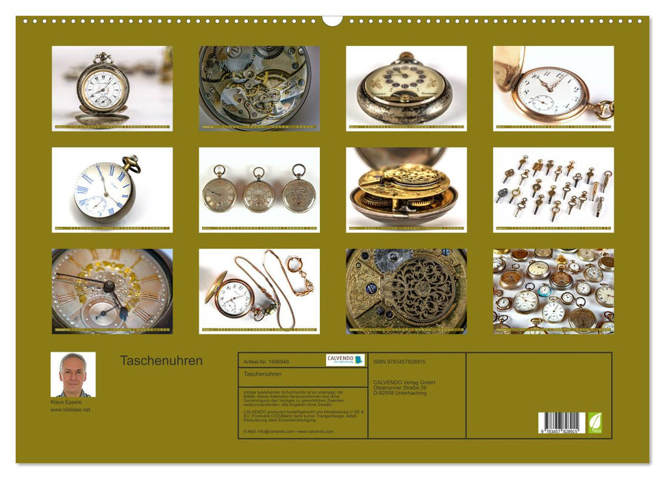 Taschenuhren (CALVENDO Wandkalender 2026)