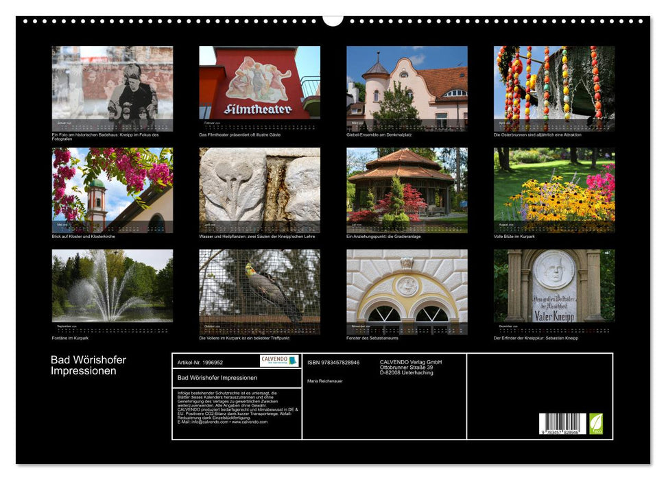 Bad Wörishofer Impressionen (CALVENDO Wandkalender 2026)
