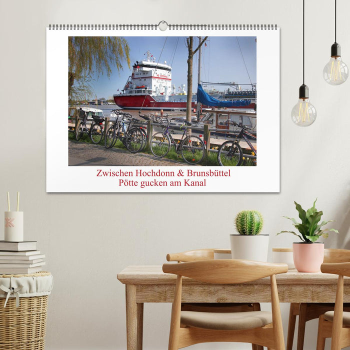 Zwischen Hochdonn & Brunsbüttel: Pötte gucken am Kanal (CALVENDO Wandkalender 2026)