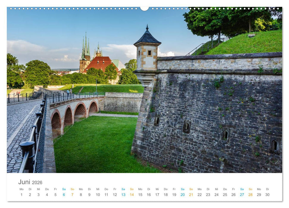 Erfurt - Stadt der Türme (CALVENDO Wandkalender 2026)