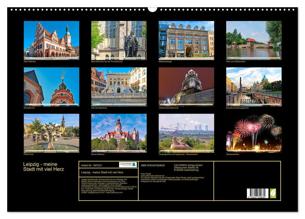 Leipzig - meine Stadt mit viel Herz (CALVENDO Wandkalender 2026)