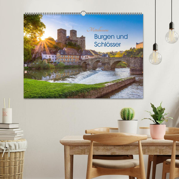 Mittelhessens Burgen und Schlösser (CALVENDO Wandkalender 2026)