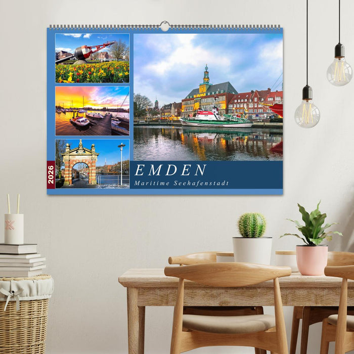 EMDEN maritime Seehafenstadt (CALVENDO Wandkalender 2026)