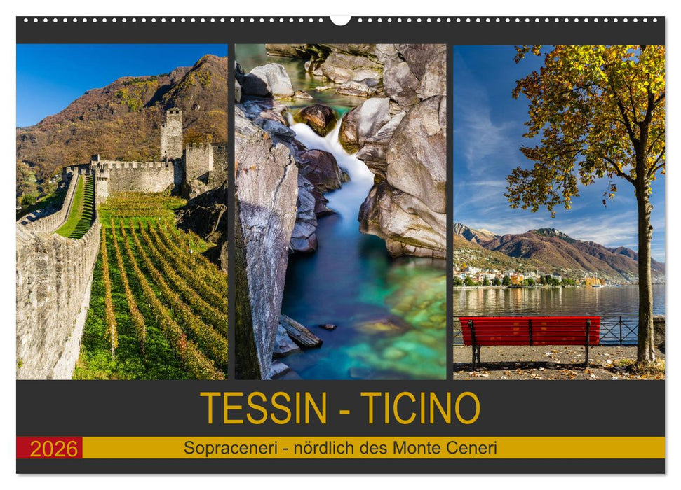 Tessin - Ticino (CALVENDO Wandkalender 2026)