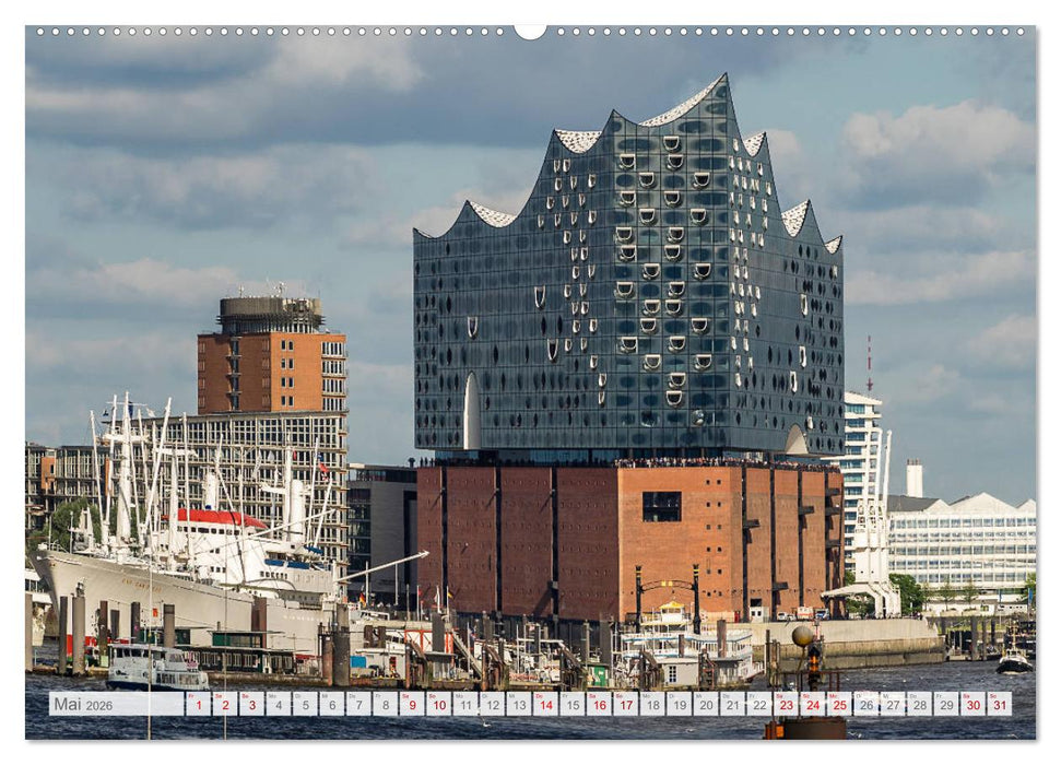 Hamburg. HafenCity, Kontorhausviertel und Speicherstadt. (CALVENDO Wandkalender 2026)