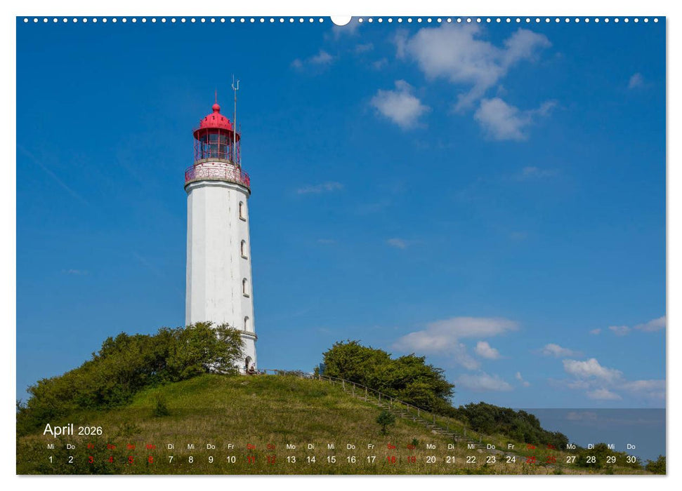 Die schönsten Leuchttürme - Deutsche Ostsee (CALVENDO Wandkalender 2026)
