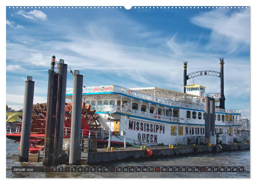Hamburg - Ahoi zur großen Hafenrundfahrt (CALVENDO Wandkalender 2026)