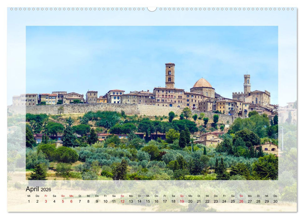 Volterra Perle der Toskana (CALVENDO Wandkalender 2026)