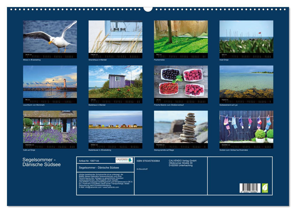 Segelsommer - Dänische Südsee (CALVENDO Wandkalender 2026)