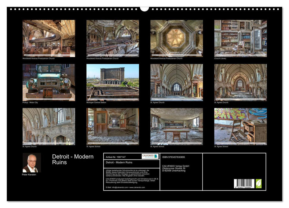 Detroit - Modern Ruins (CALVENDO Wandkalender 2026)
