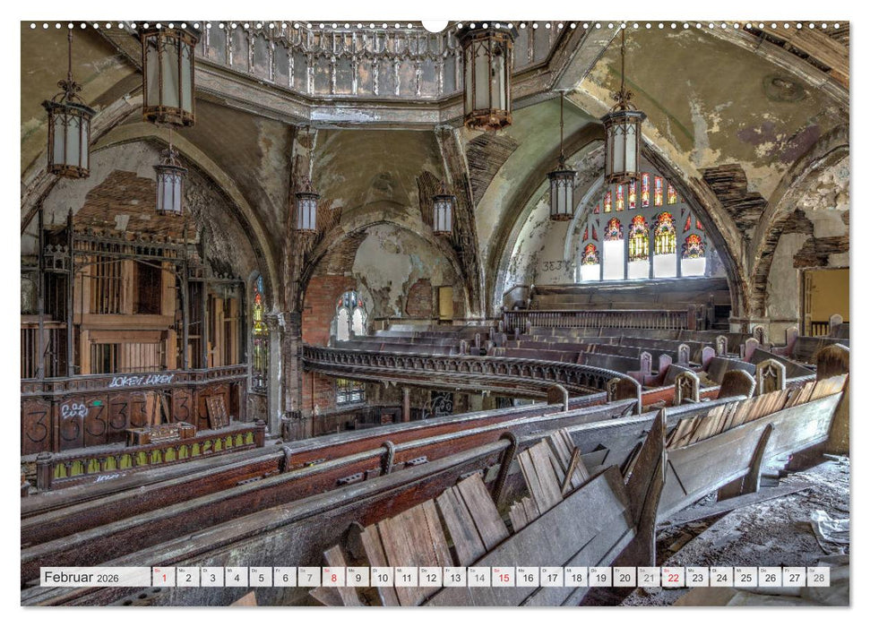 Detroit - Modern Ruins (CALVENDO Wandkalender 2026)
