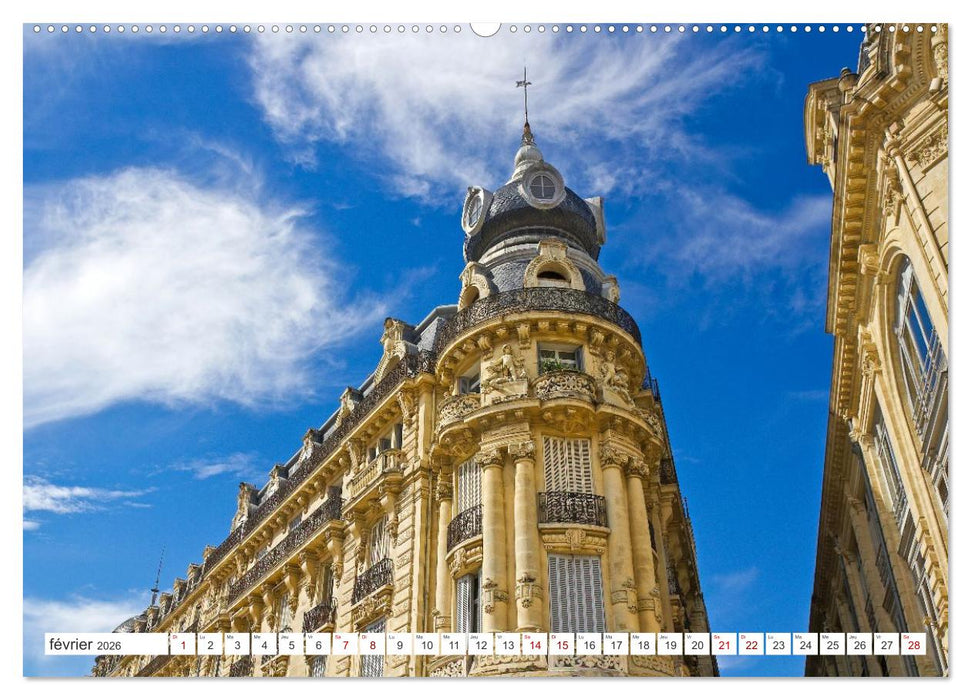 Montpellier - Escapades en ville et aux alentours (CALVENDO Calendrier mensuel 2026)