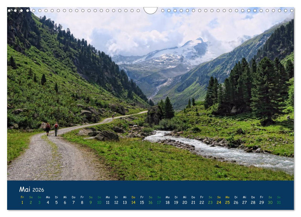Bergwelt Hohe Tauern - Wandergenuss in alpiner Landschaft (CALVENDO Wandkalender 2026)