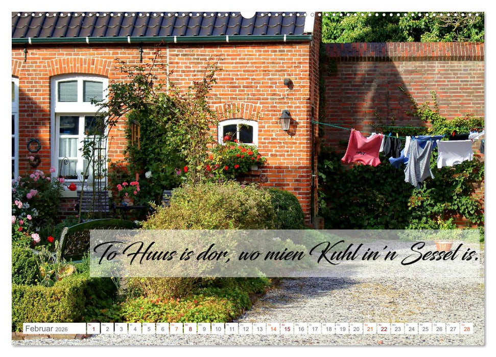 Plattdüütsche Sprökje 2026 (CALVENDO Wandkalender 2026)