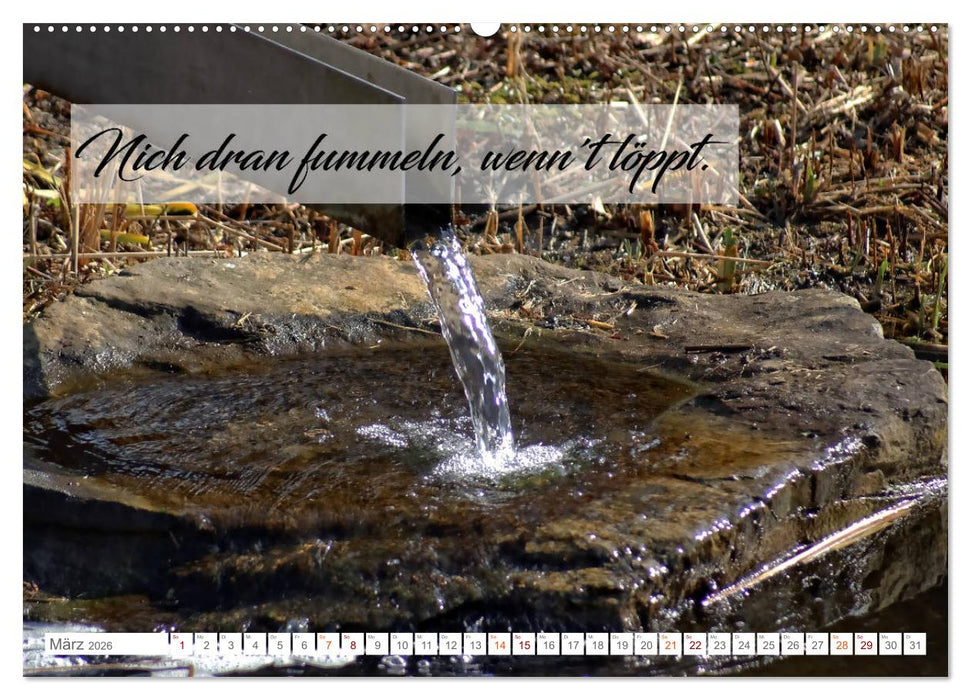 Plattdüütsche Sprökje 2026 (CALVENDO Wandkalender 2026)