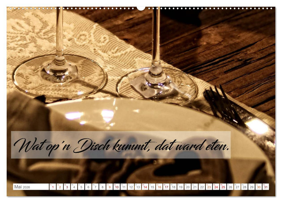 Plattdüütsche Sprökje 2026 (CALVENDO Wandkalender 2026)