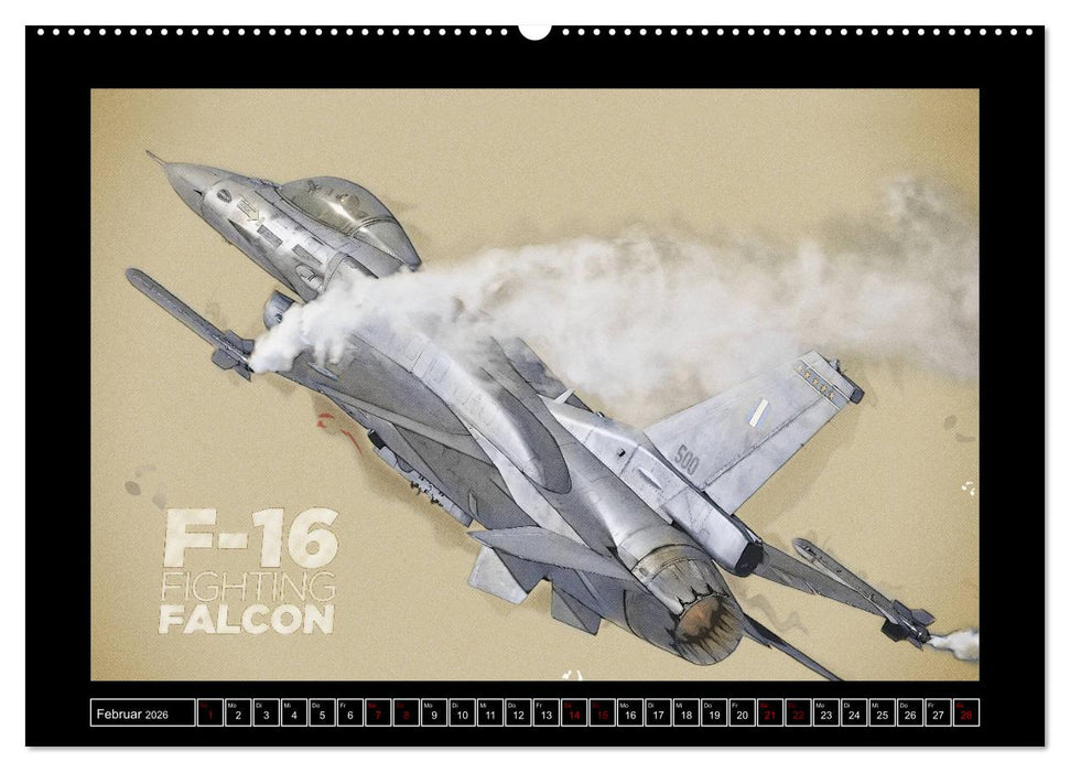 Aero Action Art - Luftfahrt Kunst (CALVENDO Wandkalender 2026)