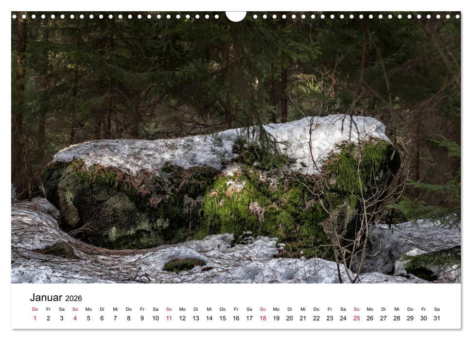 Granitwelten im Waldviertel (CALVENDO Wandkalender 2026)