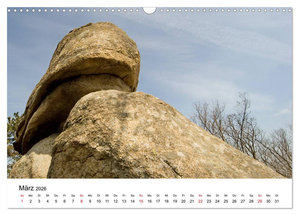 Granitwelten im Waldviertel (CALVENDO Wandkalender 2026)