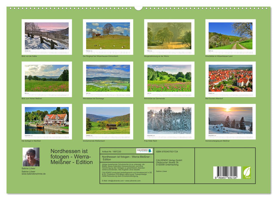 Nordhessen ist fotogen - Werra-Meißner - Edition (CALVENDO Wandkalender 2026)