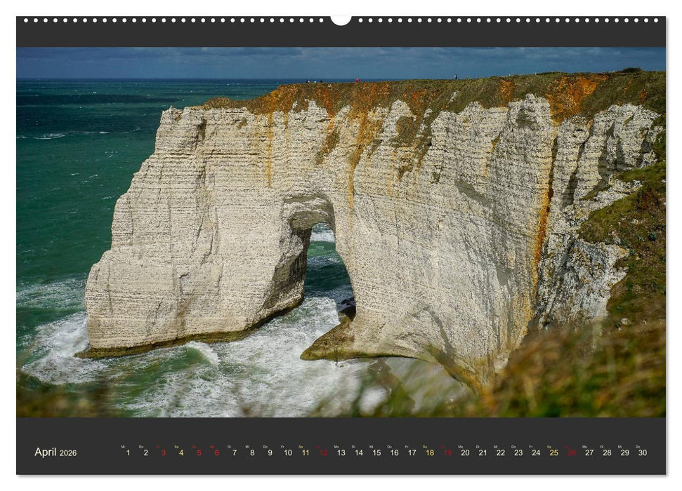 Normandie - Raue Küste und malerische Hafenstädte (CALVENDO Wandkalender 2026)