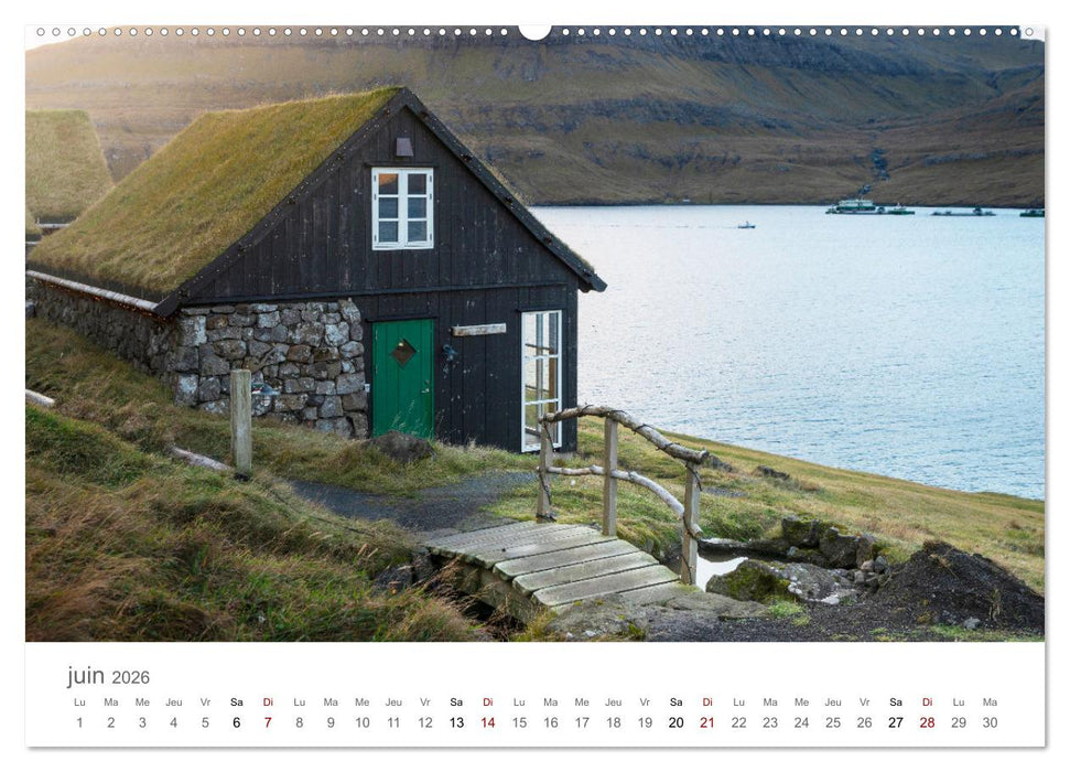 Lumières d'automne aux îles Féroé (CALVENDO Calendrier mensuel 2026)
