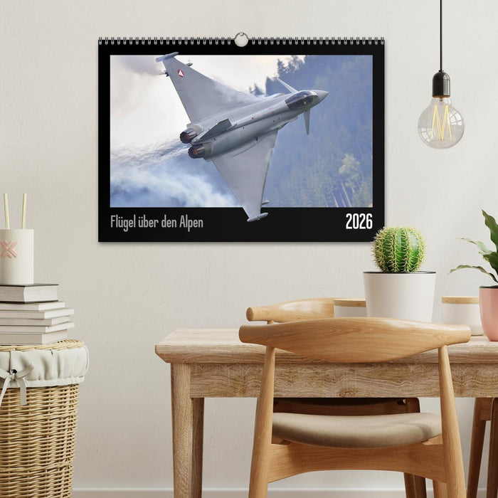 Flügel über den Alpen (CALVENDO Wandkalender 2026)