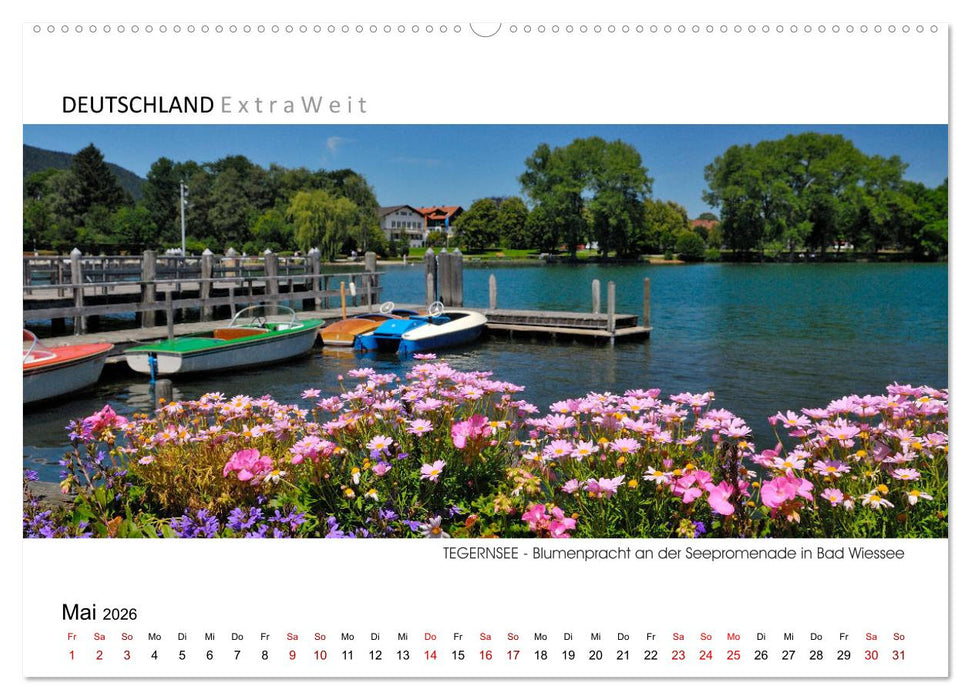Weißblaue Impressionen vom Tegernsee (CALVENDO Wandkalender 2026)