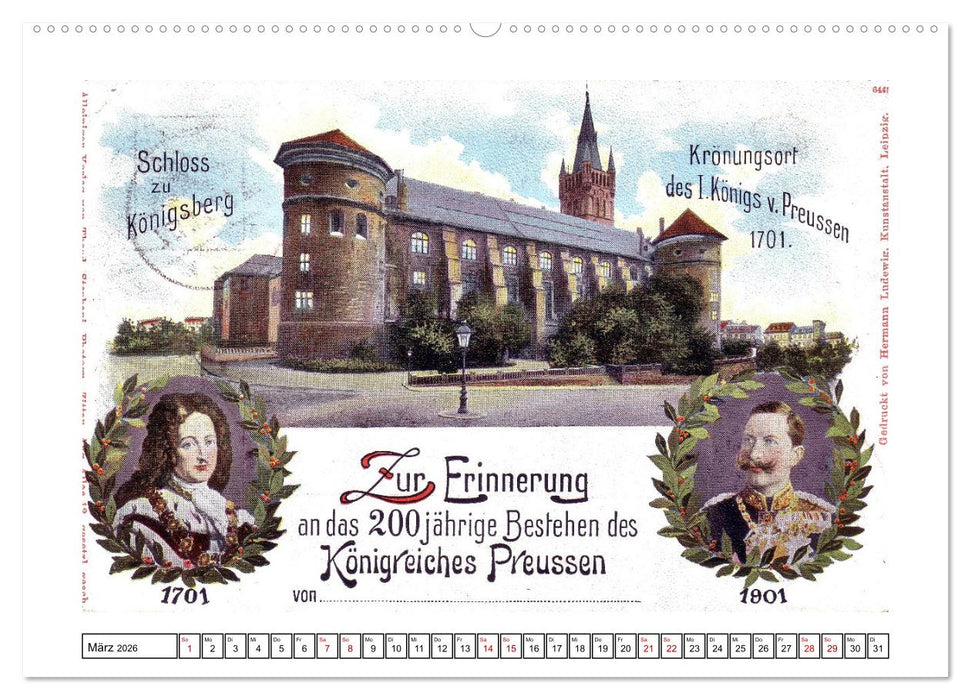 Gruss aus Königsberg (CALVENDO Wandkalender 2026)
