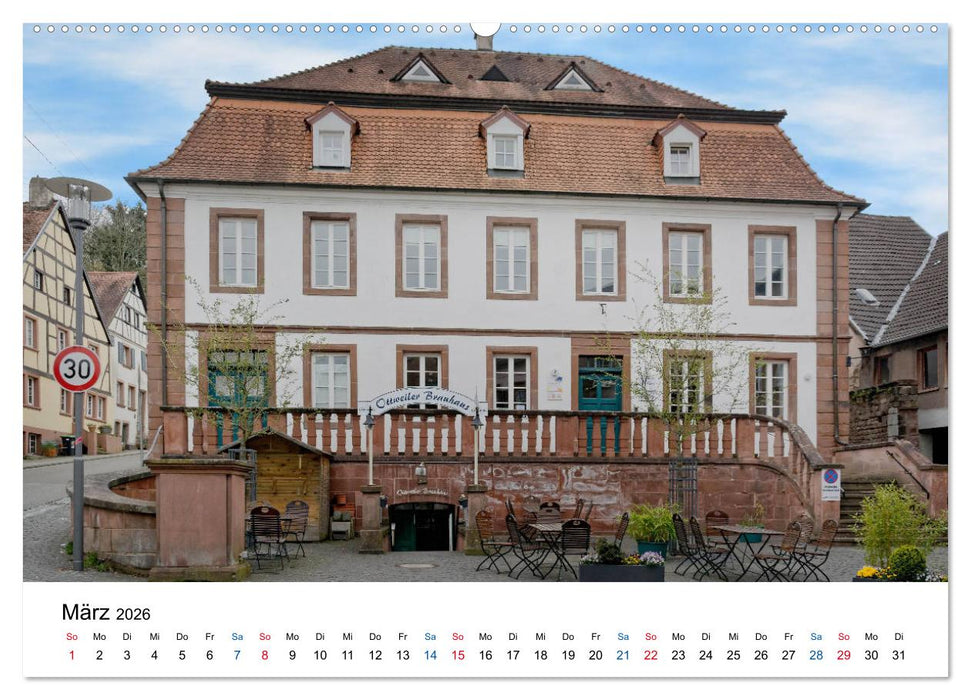 Ottweiler - Barockperle im Saarland (CALVENDO Wandkalender 2026)