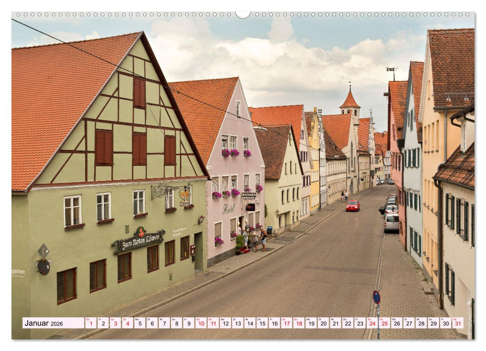 NÖRDLINGEN - Leben im Meteoritenkrater (CALVENDO Wandkalender 2026)