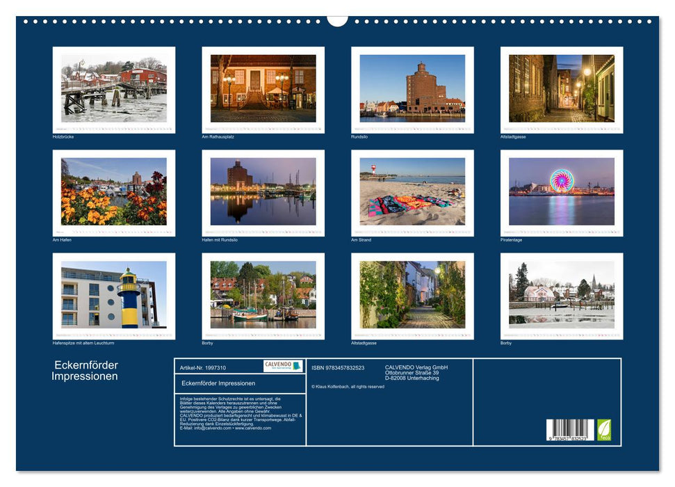 Eckernförder Impressionen (CALVENDO Wandkalender 2026)