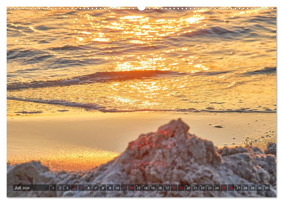 Sonnenuntergänge an Ostseeküste und Bodden (CALVENDO Premium Wandkalender 2026)
