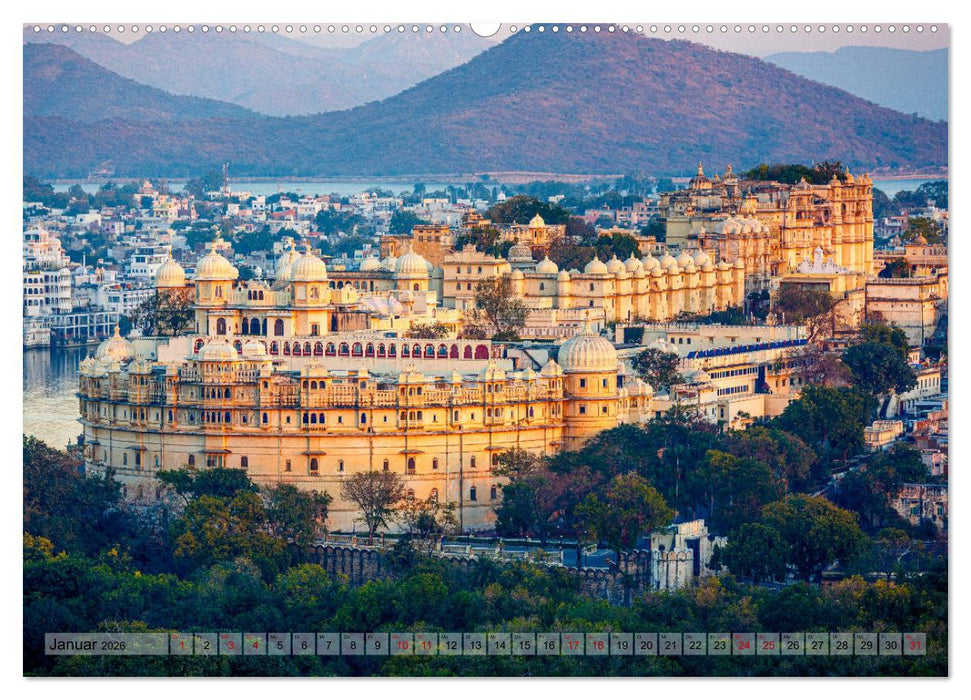 Indien Rajasthan: Unterwegs im Land der Könige (CALVENDO Wandkalender 2026)