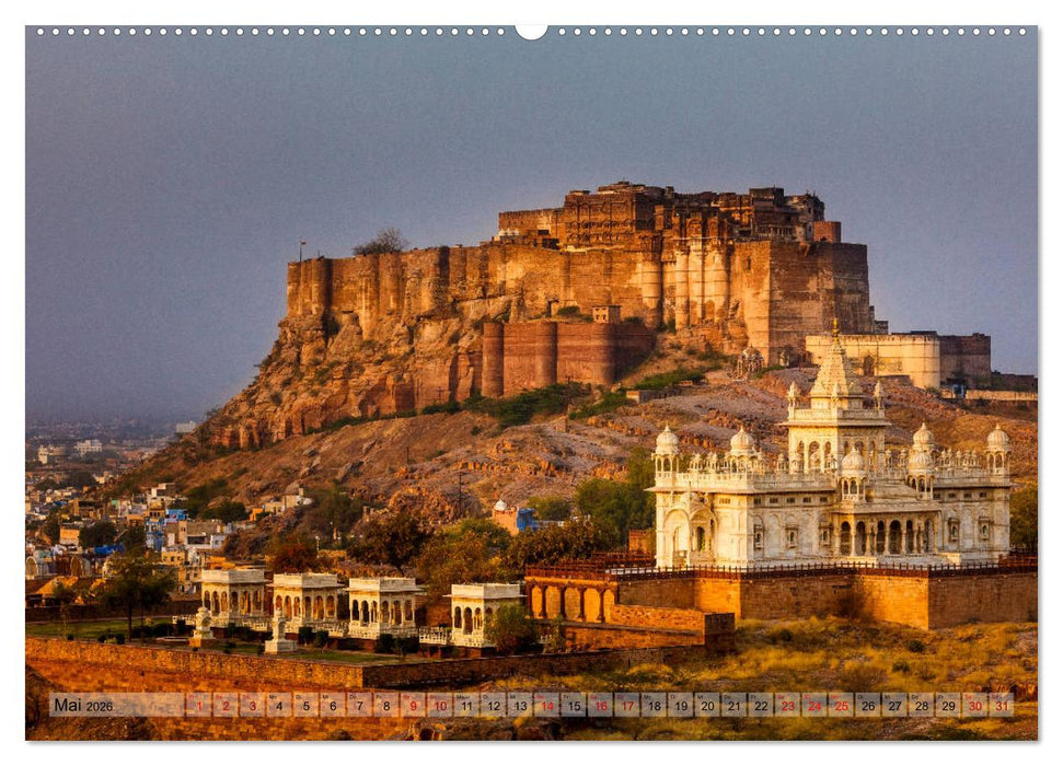 Indien Rajasthan: Unterwegs im Land der Könige (CALVENDO Wandkalender 2026)
