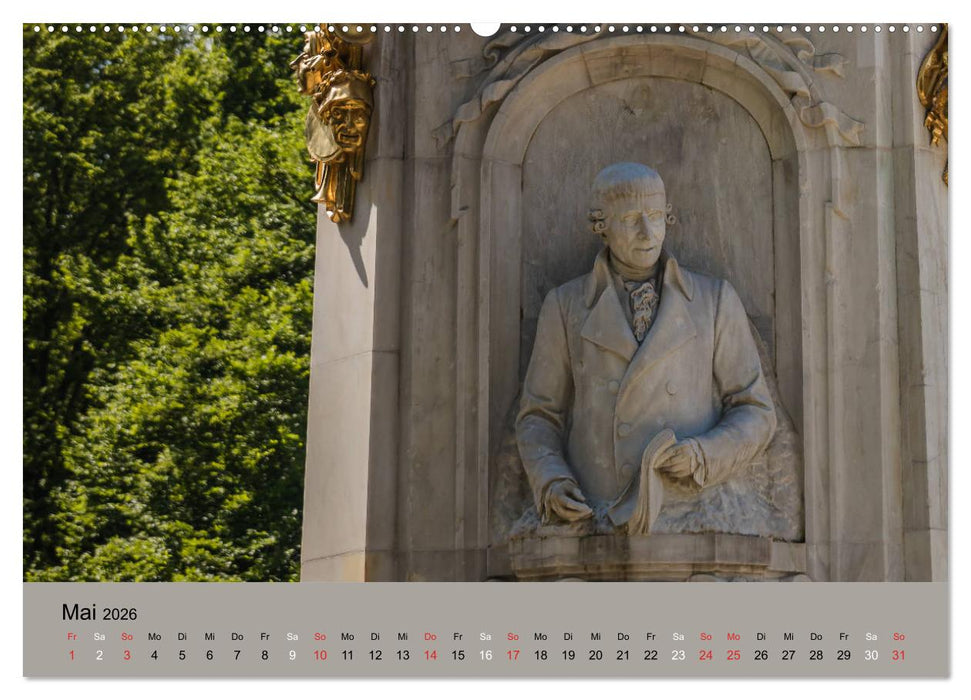 Großer Tiergarten Berlin - Von Dichtern und Komponisten (CALVENDO Wandkalender 2026)