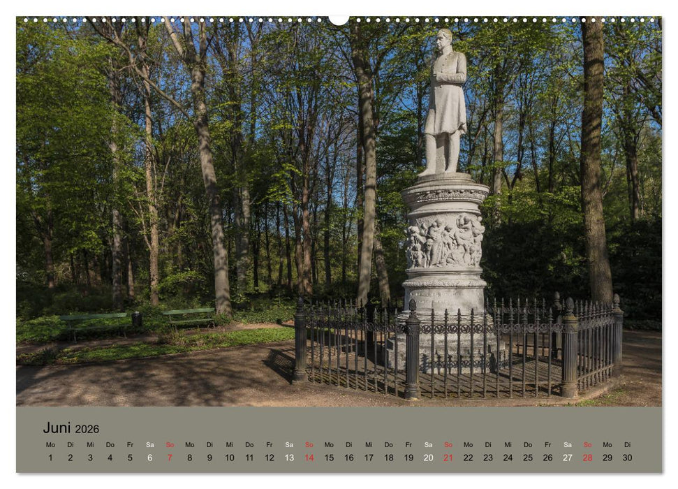 Großer Tiergarten Berlin - Von Dichtern und Komponisten (CALVENDO Wandkalender 2026)