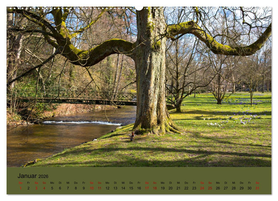 Kurpark Baden-Baden (CALVENDO Wandkalender 2026)