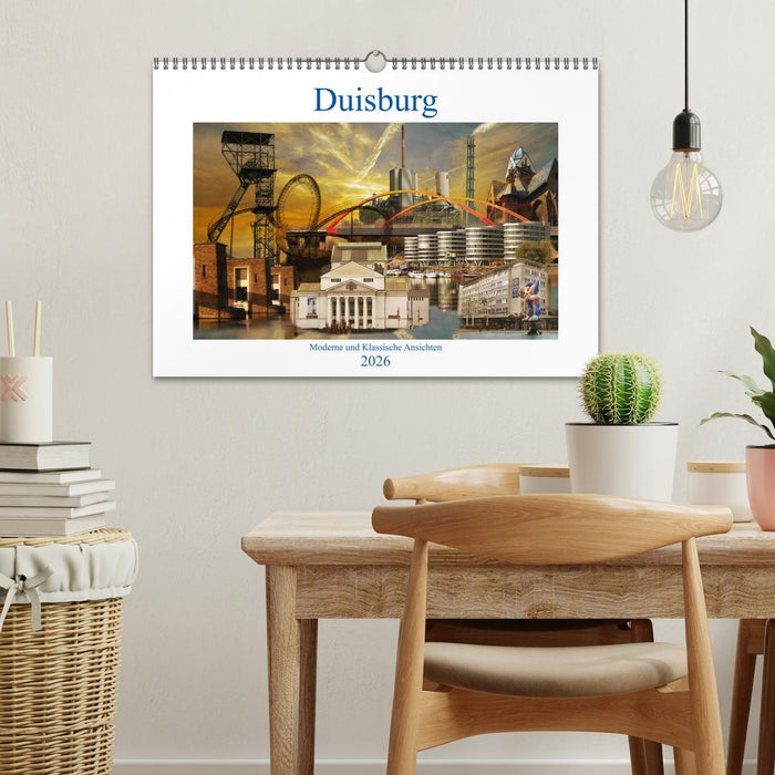 Duisburg. Moderne und Klassische Ansichten. (CALVENDO Wandkalender 2026)