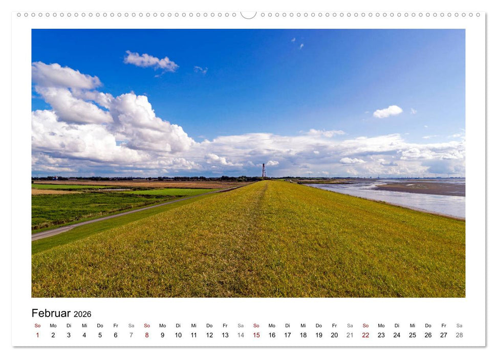 OSTFRIESLAND Weites Land hinterm Deich (CALVENDO Wandkalender 2026)