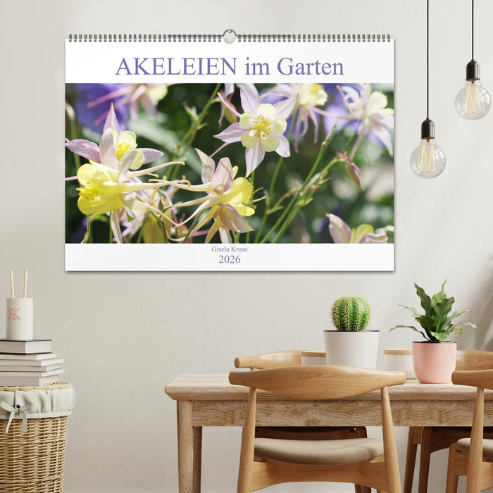Akeleien im Garten (CALVENDO Wandkalender 2026)