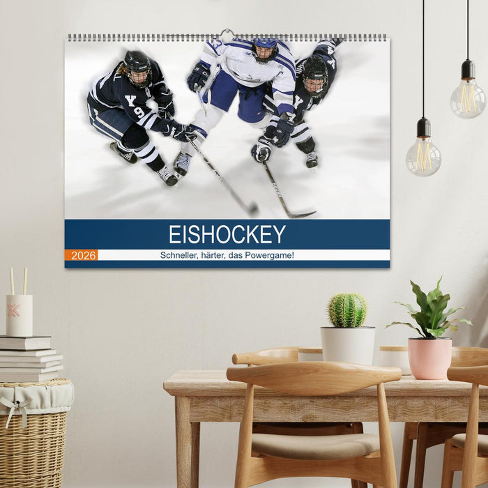Eishockey! Schneller, härter, das Powergame! (CALVENDO Wandkalender 2026)