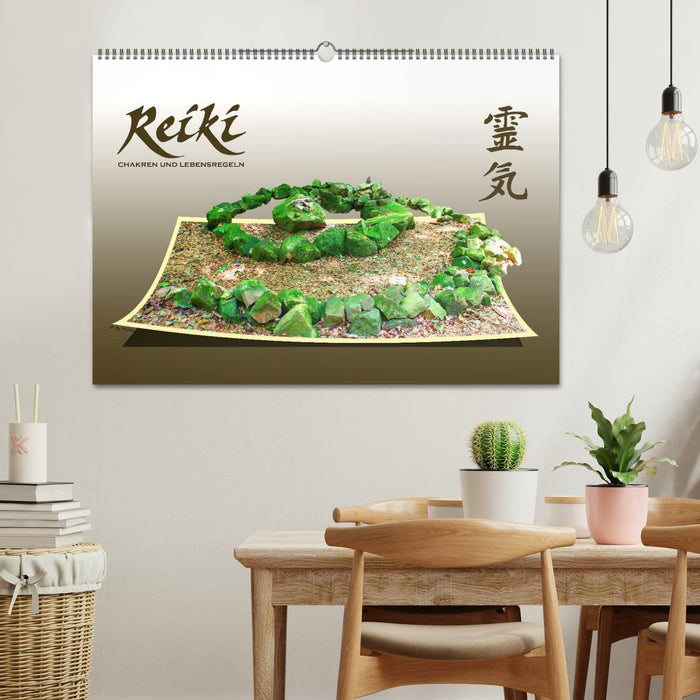 REIKI - Chakren und Lebensregeln (CALVENDO Wandkalender 2026)
